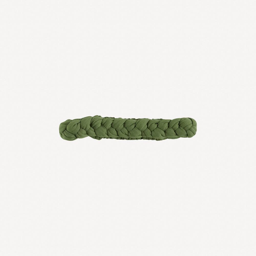 NWT Kate Quinn Juniper Green Modal Skinny Braided Headband L Large